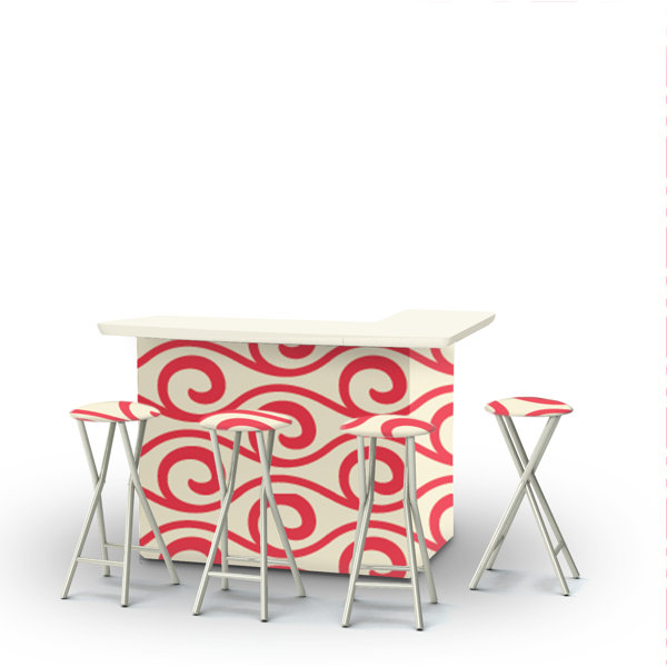 Best of Times Bar Set with Stools Wayfair Canada